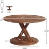 Tribesigns Modern 31.5-inch Round Coffee Table with X-shaped base for Home - 3 of 4