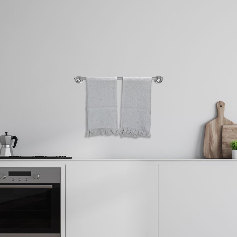Northlight Set of 2 Gray Fringed Hand Towel Kitchen Decor - 22", 2 of 4