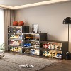 Okak Shoe Storage, Shoe Storage Cabinet with Glass Door, Shoe Organizer for Bedroom, Living Room, Entryway - 3 of 4