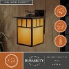 VAXCEL Mission 1 Light Rectangle Outdoor Wall Lantern Glass, Burnished Bronze, 12.5 inch - 2 of 4