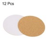 Unique Bargains Thickened Cork Self-Adhesive Round Coasters for Tableware - 3 of 4