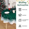 Classic Winter Snowflake Christmas Tablecloth,Winter Holiday Snowflake Print Xmas Easy Care Table Cloth Decoration Table Cover - 2 of 4