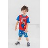 SUPER MARIO Nintendo Luigi Mario Yoshi Toddler Boys Pajama Shirts and Shorts Yellow/Red/Blue 2T - 2 of 4