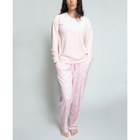 Ladies pink loungewear discount set