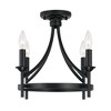Capital Lighting Peyton 4 - Light Semi-Flush Mount in  Matte Black - 4 of 4