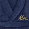 Linum Home Textiles 100% Turkish Cotton Embroidered ''Mrs.'' Terry Bathrobe - 3 of 3