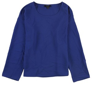 Alfani Womens Solid Pullover Blouse - 1 of 2