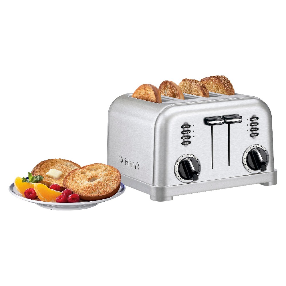 Cuisinart 4 Slice Metal Classic Toaster Stainless Steel CPT-180