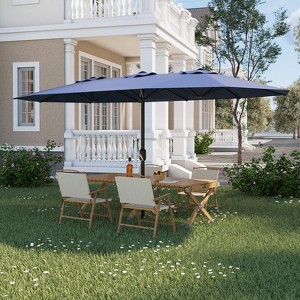 GustoWave Outdoor 13 FT Double-Sided Patio Umbrella for Pool Garden - 1 of 4