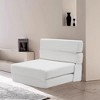 3-in-1 Convertible Folding Sleeper Chair Sofa Bed Lazy Couch with Pillow Fabric for Living Room - 2 of 4