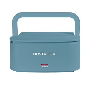 Nostalgia 32-Ounce Portable Heated Electric Lunch Box – Leak-Proof Silicone Sealed Lid, Foldable Carry Handle, Detachable Cord - 1 of 4