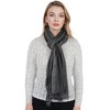 Anna-Kaci Vintage Textured Striped Scarf Lightweight Fringed Soft Warm Wrap Shawls for Women - 3 of 4