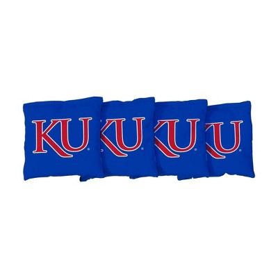 NCAA Kansas Jayhawks Corn-Filled Cornhole Bags Royal Blue - 4pk