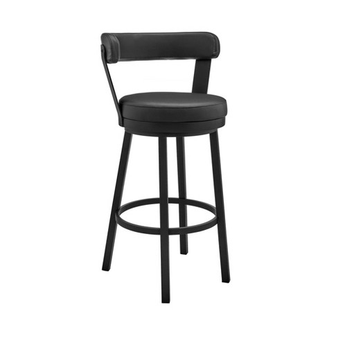 Black bar stools online no back