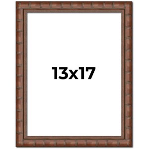 PosterPalooza | 13x17 Modern Bamboo Picture Frame, UV Acrylic, 5 Finishes - 1 of 4