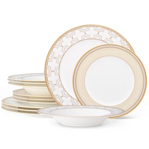 Noritake Trefolio Gold 12-Piece Dinnerware Set, Service for 4 - 1 of 4