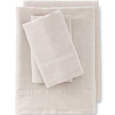 Lands' End Garment Washed Chambray Linen Sheet Sets