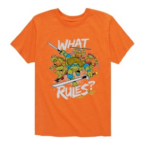 Boys' - Teenage Mutant Ninja Turtles - What Rules Short Sleeve Graphic T-Shirt - 1 of 4