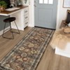 Machine Washable Vintage Large Area Rug Distressed Indoor Floor Carpet Non Slip Non Shedding Thin Foldable Printed Floor Cover - 4 of 4