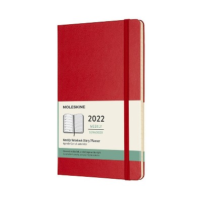 2022 Planner 12 Month Large Red - Moleskine