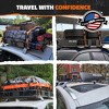 Mockins Extendable Roof Basket Cargo Carrier - 43"-64"L x 39"W x 6"H, Black Steel - 3 of 4