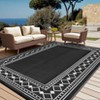 Outdoor Rug Patio Waterproof, Plastic Straw Outdoor Carpet - UV Resistant Reversible Indoor Outdoor Rugs for Porch, Camping, Poolside, RV, Balcony - 2 of 4