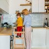 INFURNIC Ladders Solid Wood Learning Tower with Adjustable Height for Kitchen and Bathroom Use, Brown, 12.6"*19.3"*35.83" - 3 of 4