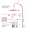 The Peanutshell Pink Look Up High Contrast Musical Crib Mobile for Baby Girls - 4 of 4