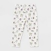 Girls' Adaptive 2pk Halloween Capri's - Cat & Jack™ Lavender/Cream - 2 of 3