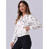 INSPIRE CHIC Women's Stand Collar Floral Prints Zip Up Lightweight Short Jacket - 2 of 4