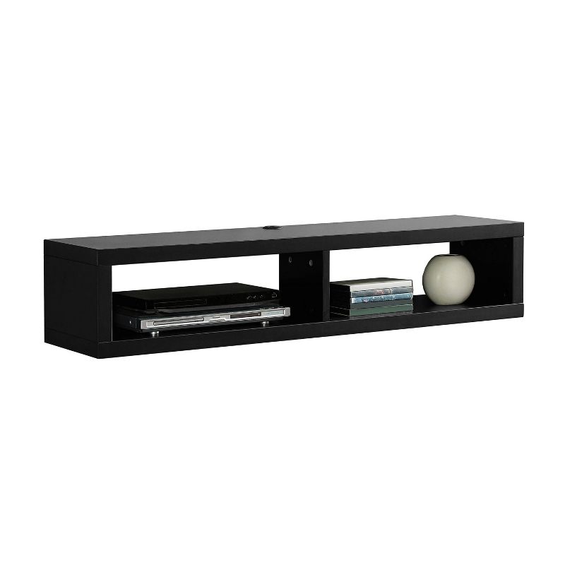 Shallow Wall Mounted A/V Console TV Stand for TVs up to 60" - Martin Furniture, 1 of 5