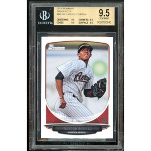 Carlos Correa Rookie Card 2013 Bowman Prospects #BP100 BGS 9.5 (9.5 9.5 9.5 9.5) - 1 of 2