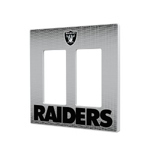 NFL AFC Teams Linen Hidden-Screw Light Switch Plate for Double Rocker - 1 of 4