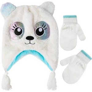 Addie & Tate Boys & Girls Winter Hat and Mittens or Gloves Set, Kids Ages 4-7 - 1 of 4