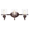Chloe Lighting Adair Transitional 3 Light Oil Rubbed Bronze Bath Vanity Fixture 24" Wide - 2 of 4