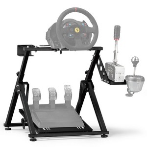 Dardoo Foldable Racing Wheel Stand, Space-Saving & Adjustable. Compatible with Logitech, Thrustmaster, Fanatec. Wheel & Pedals Not Included - 1 of 4