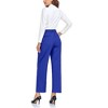 Women's Wide Leg Suit Pants Loose Fit High Elastic Waisted Business Casual Long Trousers Pant - 2 of 4