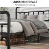 ORRD Queen Metal Bed Frame with Headboard, Black Platform Bed Frame with Under Bed Storage, No Box Spring Needed - 3 of 4