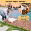 Racxily Acacia Wood Interlocking Deck Tiles Checker Pattern, 12" x 12" Square Brown Acacia Hardwood Outdoor Flooring for Patio, Bancony - 3 of 4