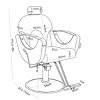Tall Office Desk Chair, 360°Height Adjustable Swivel With Foot Ring, Adjustable Arm Counter Height Office Chair, Salon Barber Chair-Cuddlewood - 4 of 4