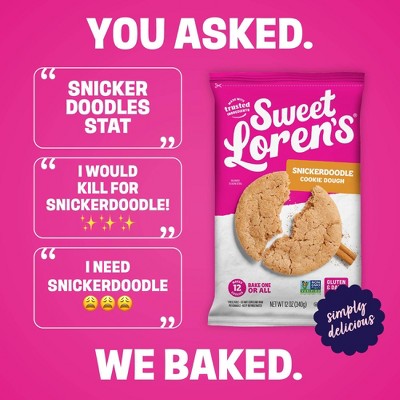 Sweet Loren's Gluten Free & Vegan Snickerdoodle Cookie Dough - 12oz/12ct