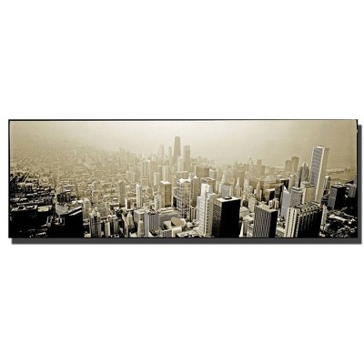 16" x 47" Chicago Skyline by Preston - Trademark Fine Art