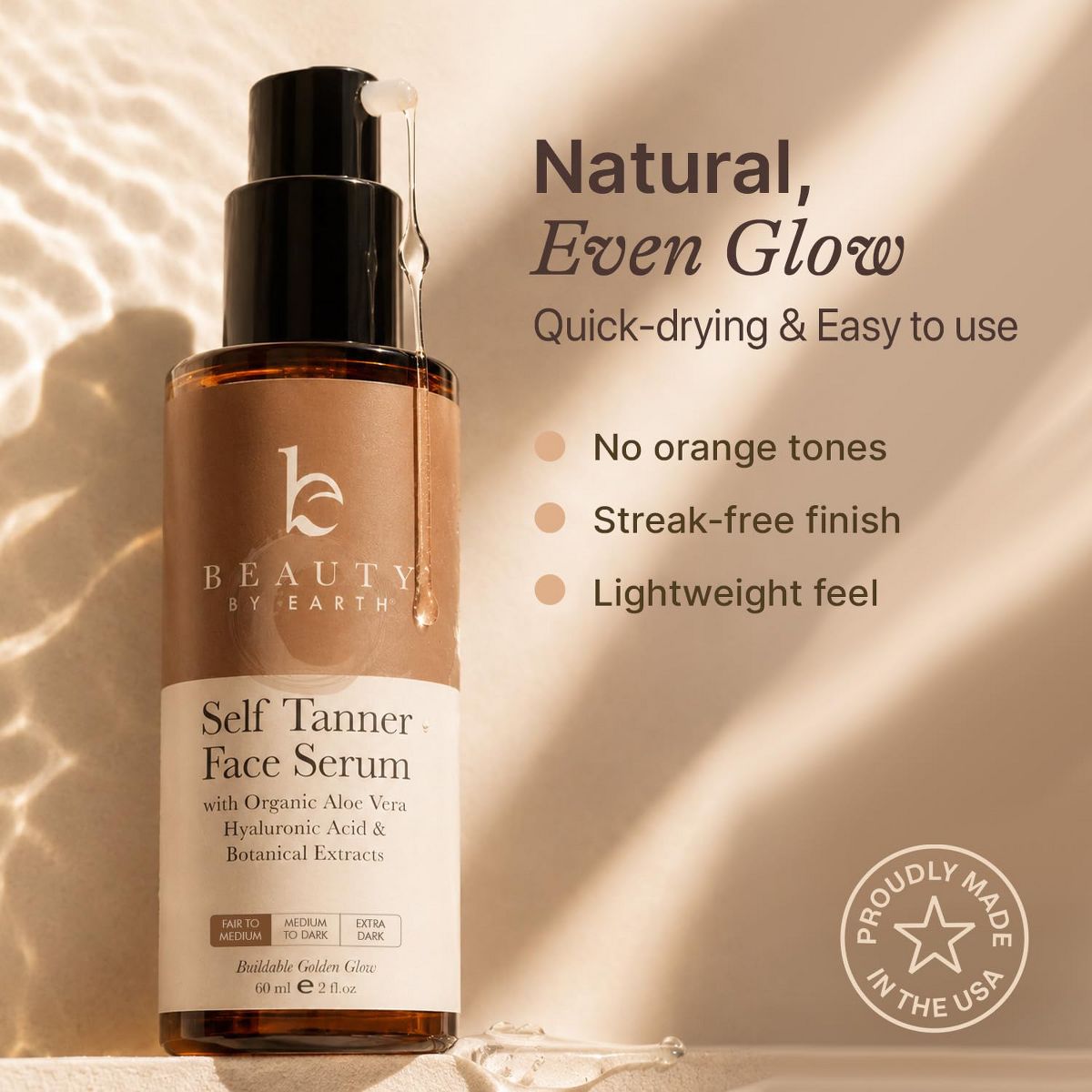 Beauty by Earth Face Self Tanner Serum - thumbnail 3