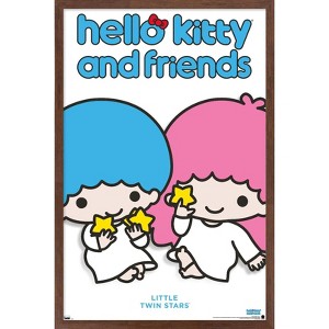Trends International Hello Kitty and Friends: Hello - Little Twin Stars Feature Series Framed Wall Poster Prints - 1 of 4