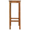 vidaXL Bar Chairs 2 pcs Solid Acacia Wood - 3 of 4