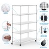 NicBex 82.00" 6-Tier Bookshelf with Adjustable Shelves & Wheels Bookcases for Living Room Home Office - 3 of 4