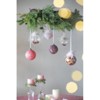 Syemin Decorative Objects Beauty Hanging Christmas Ball Ornaments Glass Decorative for Holiday Party Decorations Set of 6, Pink, 3.9"*3.9"*3.9" - 4 of 4