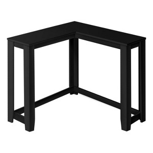 Monarch Specialties Accent Table Console Entryway Narrow Corner Living Room Bedroom Black Laminate Transitional - 1 of 4