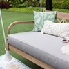 Renley Outdoor Wood Swing with Cushion: Mahogany Patio Swing, Weather-Resistant - Cambridge Casual - 2 of 4