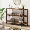 Jojoka console Table, 3 Tier Small Entryway Table, Behind Couch Table, Farmhouse Hallway Table for Entryway, Foyer, Living Room, Hallway - 3 of 4